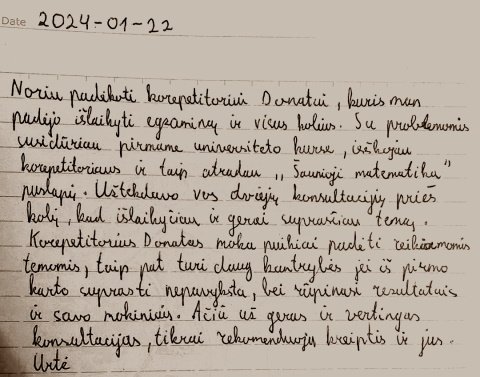 Urtės pranešimas